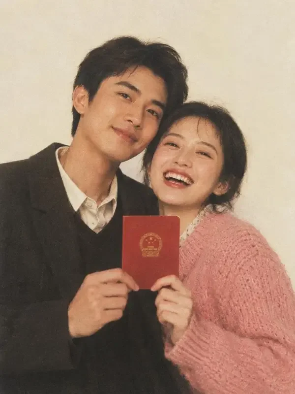 闪婚后老板每天都在破防 短剧封面，甜宠题材，闪婚对象是她的新上司，婚假还没批